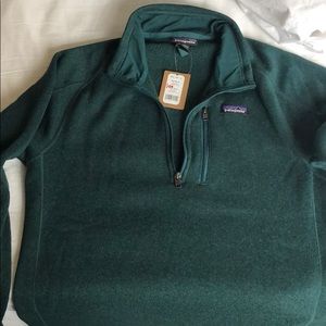 Patagonia Better Sweater 1/4 Zip Hunter Green NWT